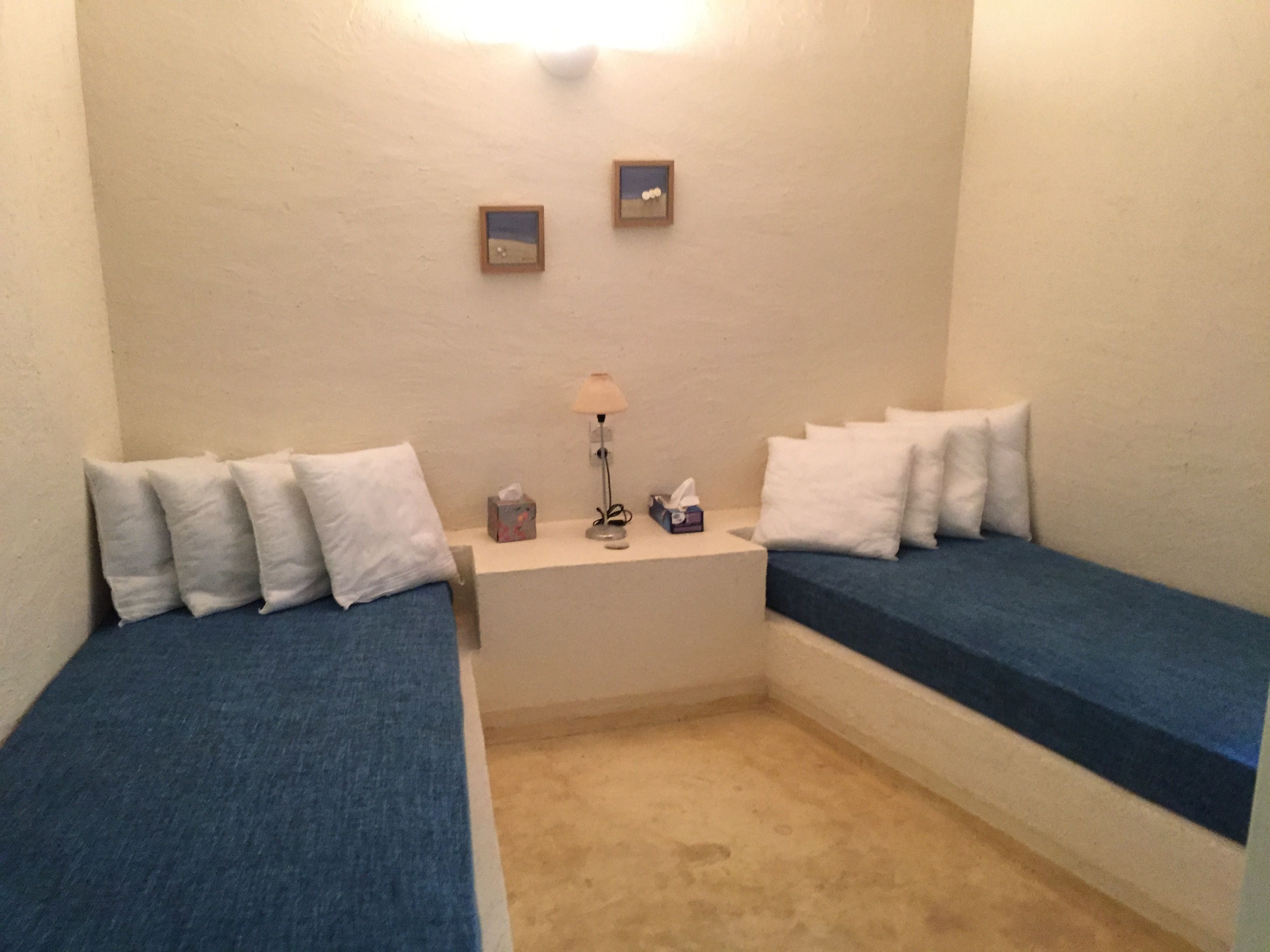 Third bedroom with one single and one double bed